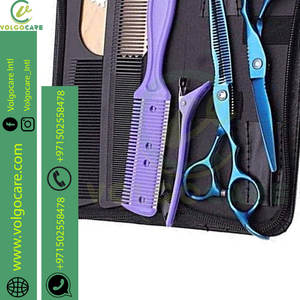 Ciseaux de Salon de coiffure professionnel de haute qualité ciseaux de coupe de cheveux pour femmes hommes animaux de compagnie ensemble sain avec pointe de lame tranchante - Product Image 4