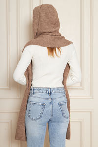 ผ้าพันคอไหมพรมเนื้อนุ่มสำหรับผู้หญิง ให้ความอบอุ่น มีสไตล์ และสวมใส่สบาย ดีไซน์ทันสมัย เหมาะสำหรับฤดูใบไม้ร่วงและฤดูหนาว รับผลิตแบบ ODM OEM - Product Image 5