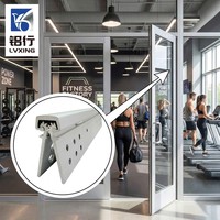 Portes modernes à faible entretien, charnières continues en aluminium de 2,8 mm, capacité de charge de 300 kg, résistantes au feu, à ouverture interbloquée à 180°, réglables