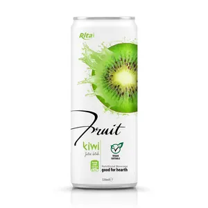 Jus de kiwi 320ml peut du fournisseur vietnamien bas quantité minimale de commande meilleur prix bon goût fruits frais