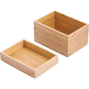 MSV - Boîte de rangement polyvalente - 2 compartiments empilables - Gamme ISALYS - Rangement pour maquillage, bijoux, accessoires - - Product Image 5