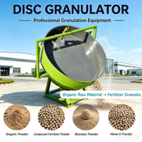 Granulateur à disques inclinables réglables pour la production uniforme de granulés ronds pour engrais organiques et composés