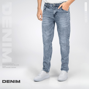 Jeans de Mezclilla Índigo para Hombre al por Mayor - Algodón Elástico de Alta Calidad, Corte Ajustado/Cónico, OEM/ODM Disponible - Product Image 6