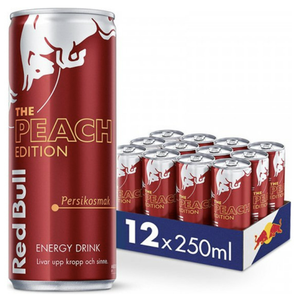 Compra/Pide Red Bull Peach Edition, Bebida Energética de Melocotón y Nectarina en Lata / 250ml, Bebidas Energéticas Red Bull Peach, Melocotón-Nectarina al por Mayor - Product Image 3