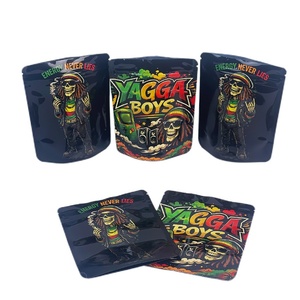 Bolsas de Mylar Negras Brillantes de 3.5g con Cierre Hermético, Impresión Personalizada, para Almacenamiento y Empaque - Product Image 6