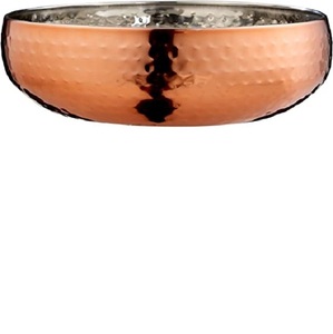 Centro de mesa hecho a mano personalizado, tazón de cocina Simple de cobre y Metal negro, tazón decorativo para mesa de comedor - Product Image 5