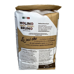 Harina Integral Italiana de Primera Calidad MOLINO BRUNO, Molienda Cilíndrica, Tamaño 25 kg, para Pizza, Pan, Bollos, Pasteles, Repostería, Exportación - Product Image 2