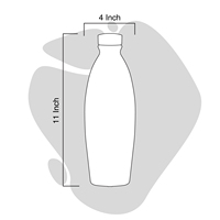 Bouteille d'eau en terre cuite bio Tribal Culture avec couvercle, 1 litre, écologique, résistante à l'eau bouillante, compatible lave-vaisselle, emballage personnalisé