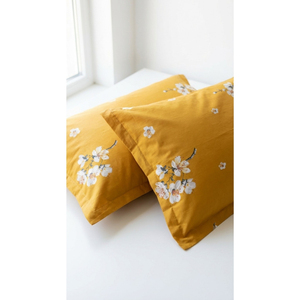 Premium Custom Modern Woven 3D Floral Print Eco-Friendly Cotton Blend Reversible Zipper Closure Washable Home Use Pillowcase - Product Image 5