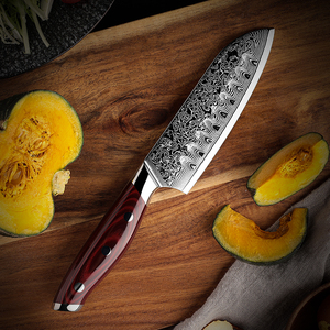 มีดเชฟเหล็กดามัสกัสใช้ในครัวใบมีดคมสำหรับมืออาชีพสไตล์ญี่ปุ่น - Product Image 2