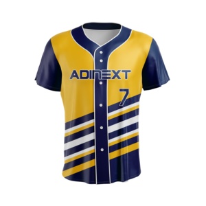 Wholesale Custom Design Sportswear Breathable <b>Polyester</b> Baseball Jerseys Plus Size Sublimated Baseball <b>Shirt</b> for Teams - Product Image 4