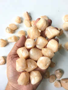 Pierre semi-précieuse naturelle de cristal de pêche Hellaundite King Gems, best-seller, super fine, polie à la main, origine Inde, Feng - Product Image 6