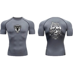 Men's 3 pieces Rash Guards <b>Long</b> <b>Sleeves</b> UV Sun Protection Quick Drying Compression <b>Swim</b> Shirts Trunks Leggings Full Dive Skin - Product Image 4
