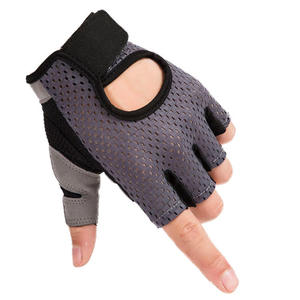 Wholesale Custom Breathable Leather Fingerless <b>Gloves</b> Women <b>Training</b> Fitness Bodybuilding Gym <b>Weight</b> Lifting Sports Outdoor - Product Image 3