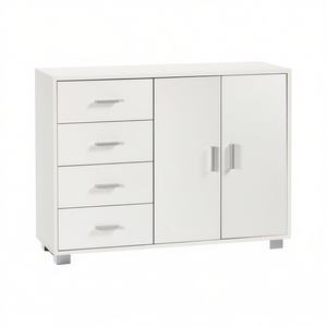 QUADRANTE 799 Flamed White Sideboard 115cm <b>Storage</b> <b>Drawers</b> <b>for</b> Sarmog QUADRANTE 799 - Product Image 2