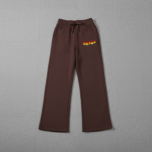 Nouveauté 2025, logo brodé personnalisé de haute qualité, dentelle en polaire, vêtements décontractés d'hiver, jambe droite, style hip-hop, coupe ample, pour femmes - Product Image 4