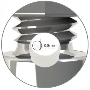 Gancho Derecho Morelli con Ranura Redonda Cerrada Gurin - Product Image 3