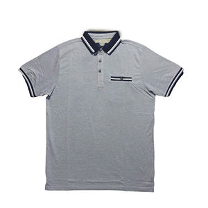 เสื้อโปโลผู้ชายทรงสลิมฟิตสีพื้นปกนุ่มมีสไตล์แบบพรีเมียมเสื้อโปโลขนาดพิเศษออกแบบได้ตามต้องการ - Product Image 4