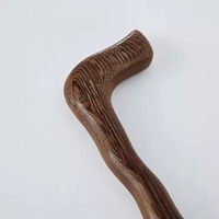 Canne de marche artisanale élégante et confortable en bois et résine, antidérapante, avec poignée robuste multi-formes pour personnes âgées et rééducation