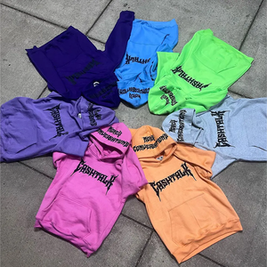 Sweat à capuche Boxy surdimensionné personnalisé 500gsm sweat-shirt uni épais en coton éponge pour hommes design recadré surdimensionné - Product Image 2