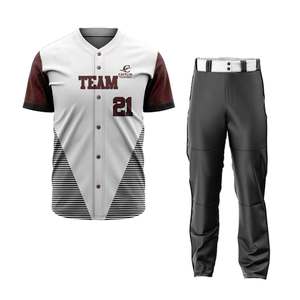 Uniformes de Béisbol al Por Mayor de la Mejor Calidad, Nuevo Diseño, Hechos en Pakistán, Ropa Deportiva de Tallas Grandes, Transpirables, Antibacterianos y Personalizables - Product Image 1