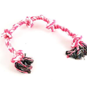 Juguetes de Cuerda para Perros Five Knots, Juguete Masticable de Algodón Trenzado Resistente para Cachorros, Cuidado Dental, Juego Interactivo de Tirar para Perros - Product Image 3