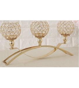 Portavelas de diseño antiguo dorado de primera calidad de una sola pieza con diseño y material extra únicos al costo más bajo - Product Image 6