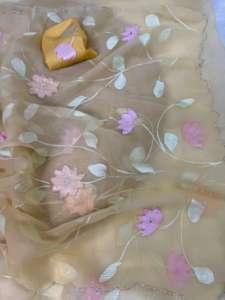 ผ้าไหมชีฟองสไตล์อินเดียบอลลีวูดสุดหรูหรา ขายดีที่สุด ผ้าลายพิเศษสำหรับงานปาร์ตี้ แฟชั่นนำเข้า ล่าสุด สำหรับผู้หญิง - Product Image 4