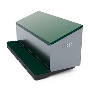 MG04-S Four-Compartment Galvanized Steel Nest Box: Accommodating 20 Hens