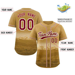 Camiseta de Béisbol Rosa Personalizada de Alta Calidad para Hombre, al por Mayor, con Botones, Rayas Sublimadas, Transpirable, Antibacteriana, Ropa Deportiva - Product Image 2