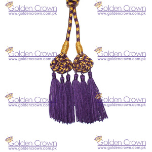 Nuevo Cordón de Alambre Dorado y Morado para Pectoral, Cinta y 3 Borlas Pequeñas, Prenda Religiosa para Sacerdote en Venta - Product Image 5