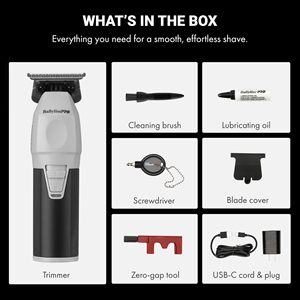 Tondeuse à cheveux électrique sans fil rechargeable à lame en T, réglable, en acier inoxydable, pour barbiers, barbes, étanche IPX7 - Product Image 4