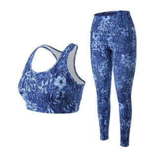 Ensemble de yoga sublimé pour femmes soutien-gorge et legging de sport athlétique de gymnastique ensembles de yoga vêtements actifs - Product Image 3