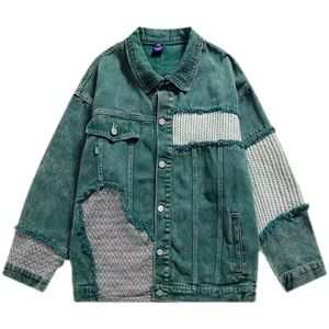 Custom Unisex Winter Denim <b>Jacket</b> High Street Style Canvas 100% Cotton <b>Mandarin</b> <b>Collar</b> Quick Dry Breathable Casual Manufactured - Product Image 5