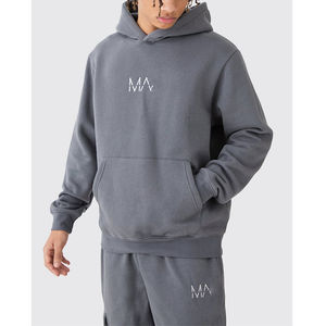 Conjunto Deportivo de Invierno de Alta Calidad, Tejido, con Estampado, Manga Larga, con Capucha, Pantalones Cargo, Felpa Francesa, 100% Algodón, Secado Rápido para Hombre - Product Image 3