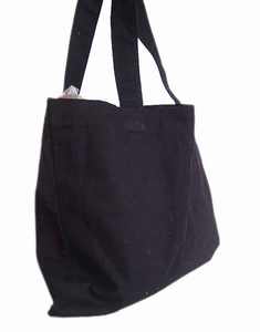 Bolsas de compras de algodón plegables de lona natural ecológicas, diseño liso, personalizadas, reciclables, reutilizables - Product Image 2