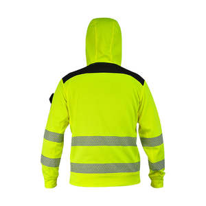 Vêtements de sécurité réfléchissants haute visibilité garde de sécurité veste d'hiver sweat à capuche haute visibilité pour hommes sweat à capuche de sécurité travail Construction - Product Image 4