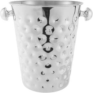 Wholesale Stainless Steel Hammered Ice Bucket Silver Finish Wine & Champagne Ice <b>Cooler</b> for Hotel, Bar & Restaurant Bulk Supply - Product Image 1