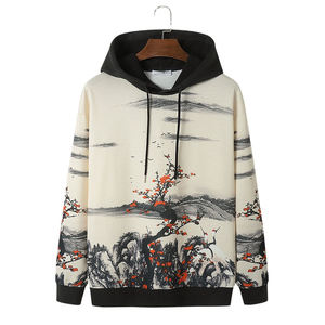 Sudadera con capucha de alta calidad para hombre, sudadera de mezcla de algodón con estampado de sublimación con capucha, sudaderas con capucha transpirables - Product Image 1