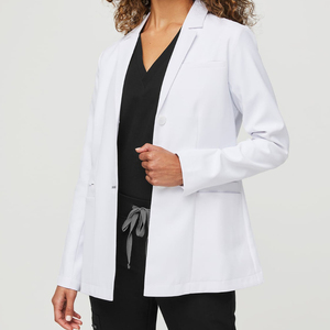 Bata de Hospital Personalizada, Uniforme Médico Unisex, Ropa de Trabajo Médica, Bata de Laboratorio Ligera - Product Image 3