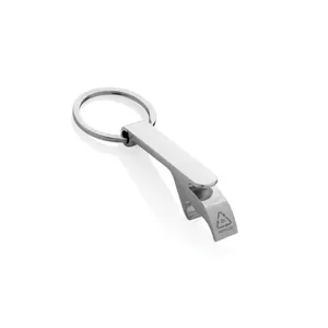 Porte-clés et mousquetons promotionnels durables RCS, tire-bouchon en zinc et porte-clés - Product Image 1