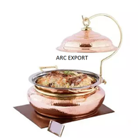 Décoration moderne en métal doré, nouvel ensemble de plats à Chafing pour mariage et hôtel Standard