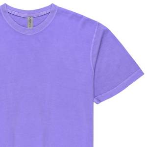 Camisetas de algodón de 300g para hombre, camiseta transpirable holgada de cuello redondo de verano de manga corta para hombre y mujer, Camiseta básica - Product Image 3