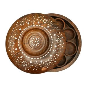 กล่องไม้ Masala ดีไซน์เคลือบทำด้วยมือคุณภาพหรูหรากล่องเก็บเครื่องเทศ - Product Image 5