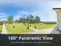 Caméra IP PoE ANNKE 6MP, 180 degrés, double objectif PoE IP, caméra tourelle panoramique intelligente à double éclairage, vision nocturne, haute qualité