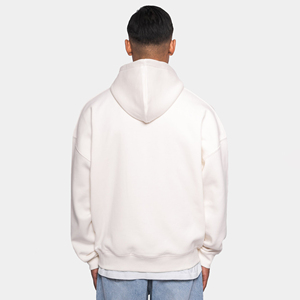 Sweat-shirts à capuche zippés surdimensionnés personnalisés 360 g/m² pour hommes, en molleton de coton épais et respirant, à épaules tombantes, grandes tailles - Product Image 3
