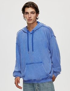 Sudadera con capucha de lavado ácido de alta calidad para hombres, ropa de calle personalizada Vintage de gran tamaño, sudaderas con capucha, proveedor de ropa a granel de fábrica 2025 - Product Image 2