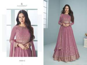 Falso Georgette de calidad superior con bordado de lentejuelas fabricante de trajes Salwar de Surat a la tarifa más baja - Product Image 2