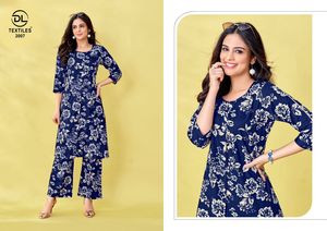 ชุดเสื้อกางเกงผ้าฝ้ายพิมพ์ลายสวมใส่สบาย - Product Image 3