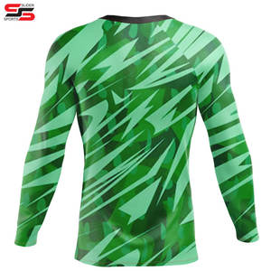 เสื้อแรชการ์ดแบบบีบอัดสำหรับผู้ชายเสื้อแรชการ์ดแขนยาวแบบซับลิเมตสำหรับทุกเพศโลโก้ของคุณเอง - Product Image 2